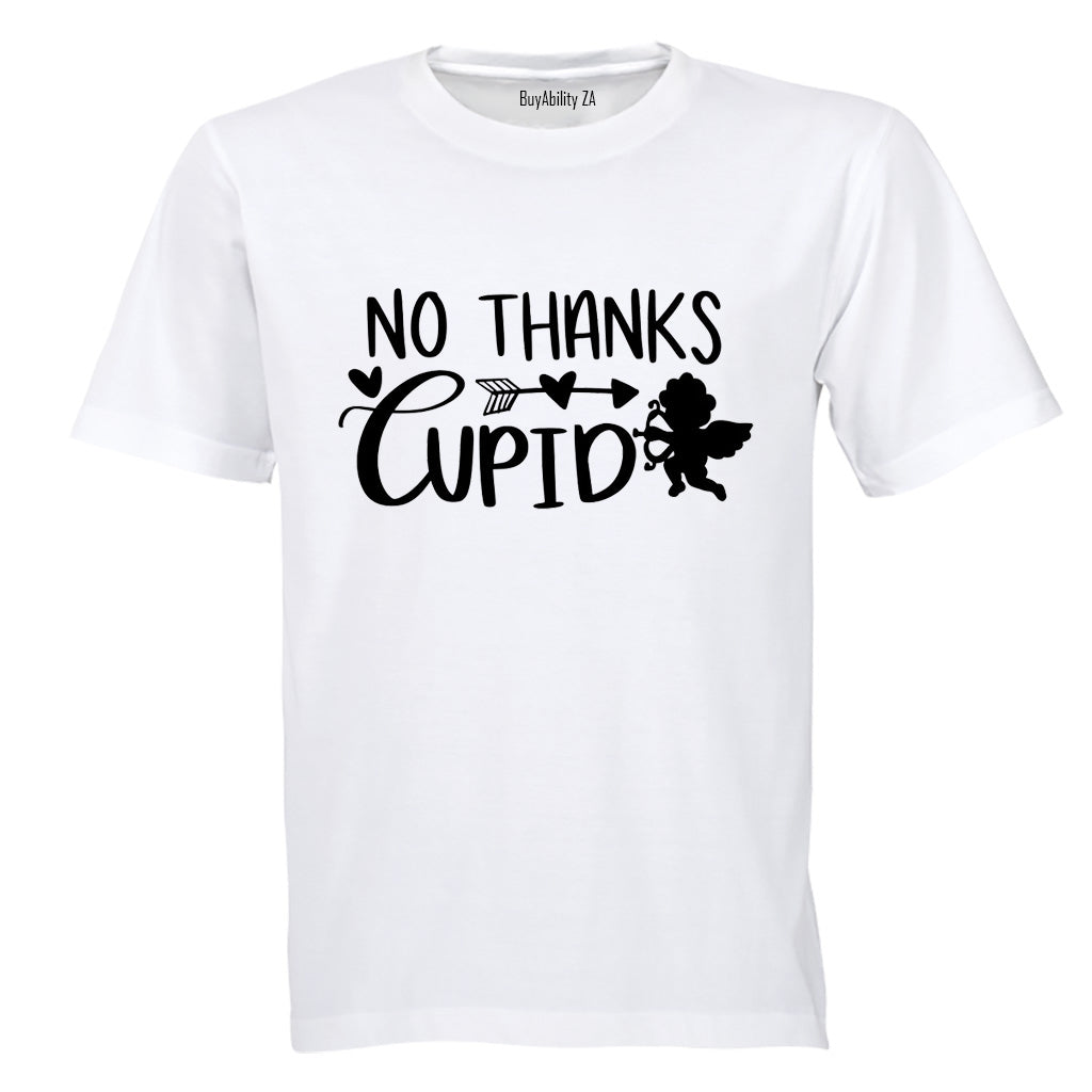 No Thanks Cupid - Valentine - Adults - T-Shirt - BuyAbility