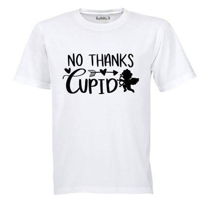 No Thanks Cupid - Valentine - Adults - T-Shirt - BuyAbility
