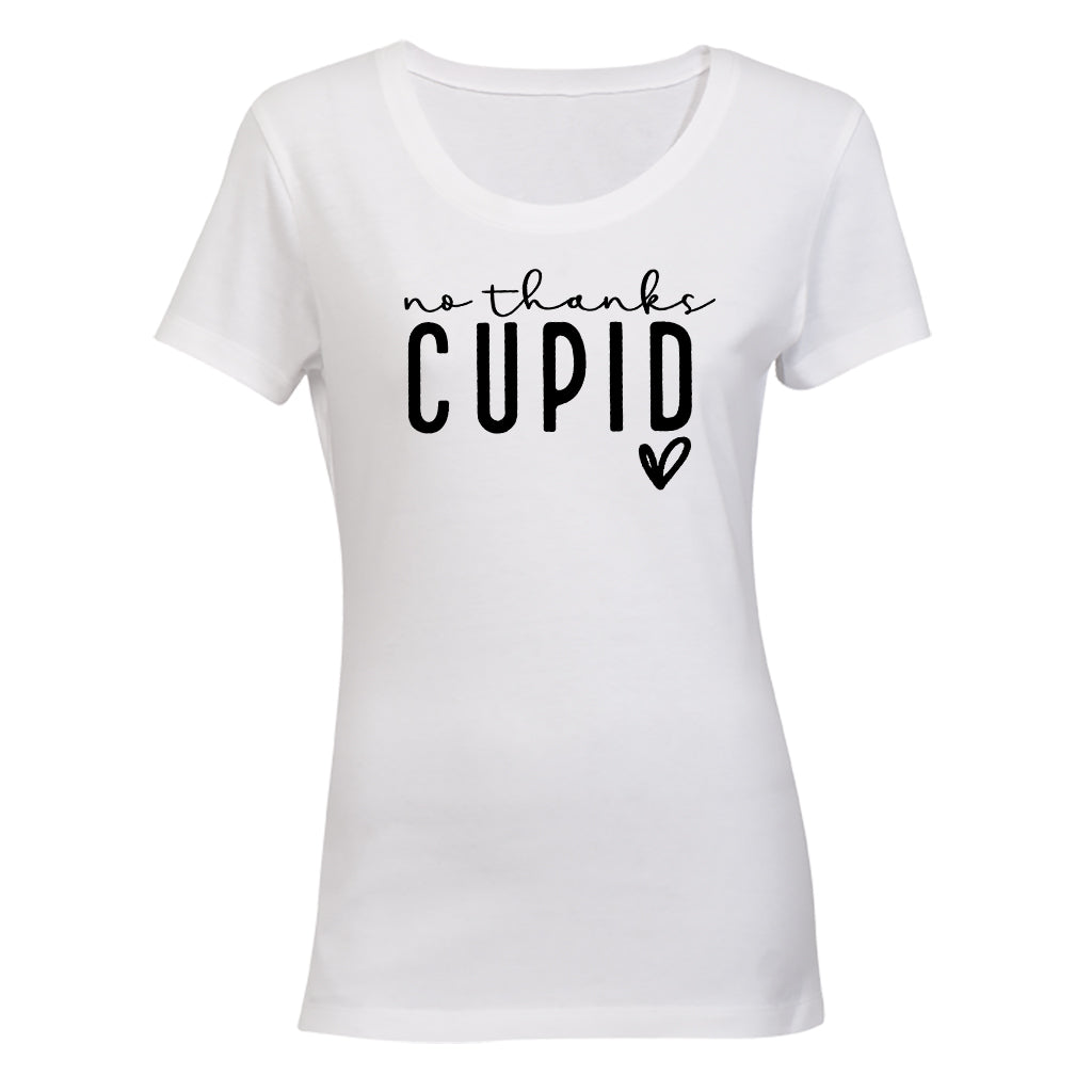 No Thanks Cupid - Valentine Heart - Ladies - T-Shirt - BuyAbility South Africa