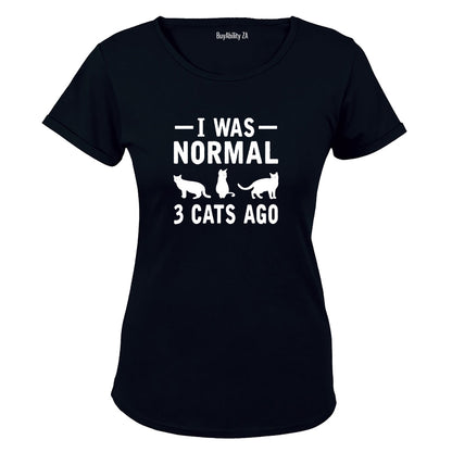Normal 3 Cats Ago - Ladies - T-Shirt - BuyAbility South Africa