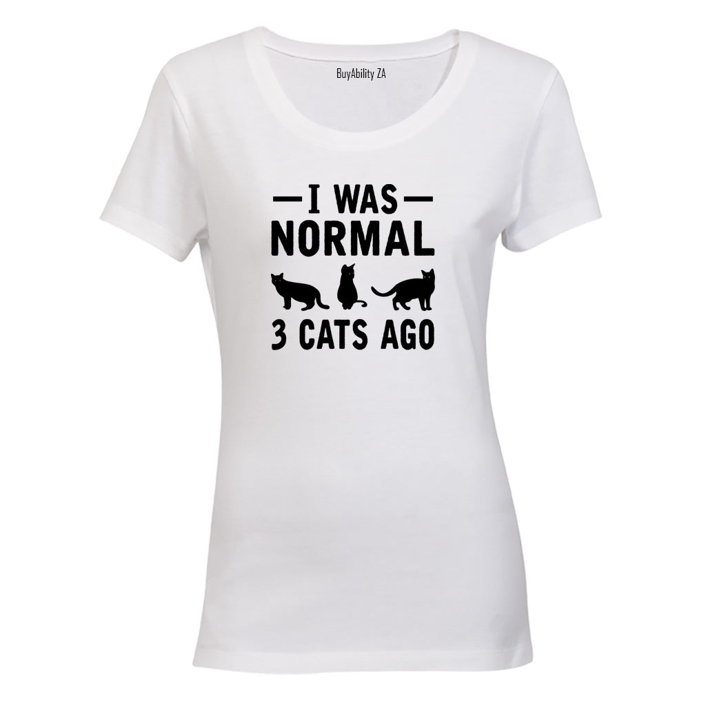 Normal 3 Cats Ago - Ladies - T-Shirt - BuyAbility South Africa