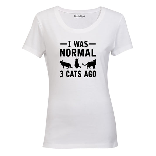 Normal 3 Cats Ago - Ladies - T-Shirt - BuyAbility South Africa