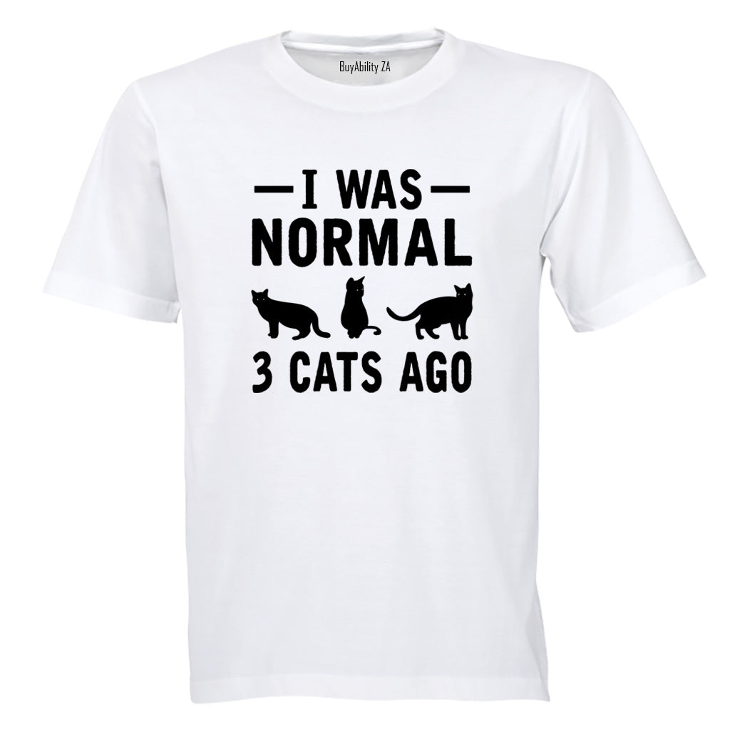 Normal 3 Cats Ago - Adults - T-Shirt - BuyAbility South Africa