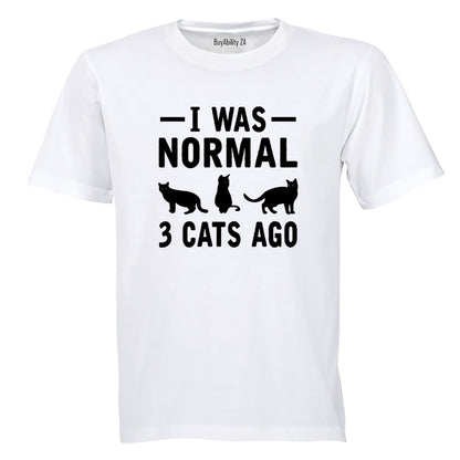 Normal 3 Cats Ago - Adults - T-Shirt - BuyAbility South Africa