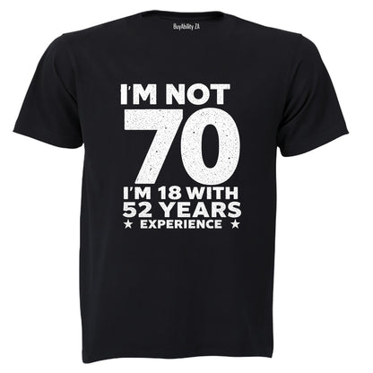 Not 70 Years - Adults - T-Shirt - BuyAbility South Africa