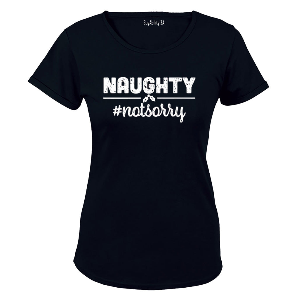 Not Sorry - Christmas - Ladies - T-Shirt