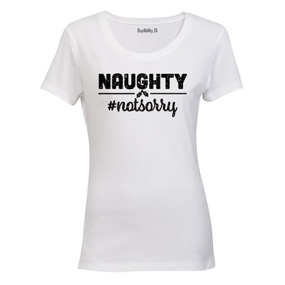 Not Sorry - Christmas - Ladies - T-Shirt