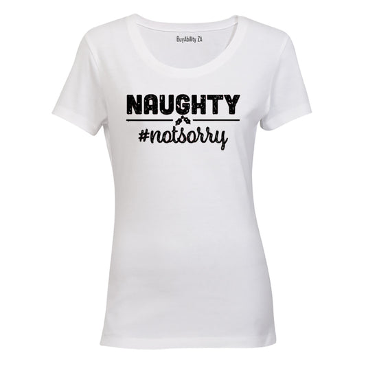 Not Sorry - Christmas - Ladies - T-Shirt