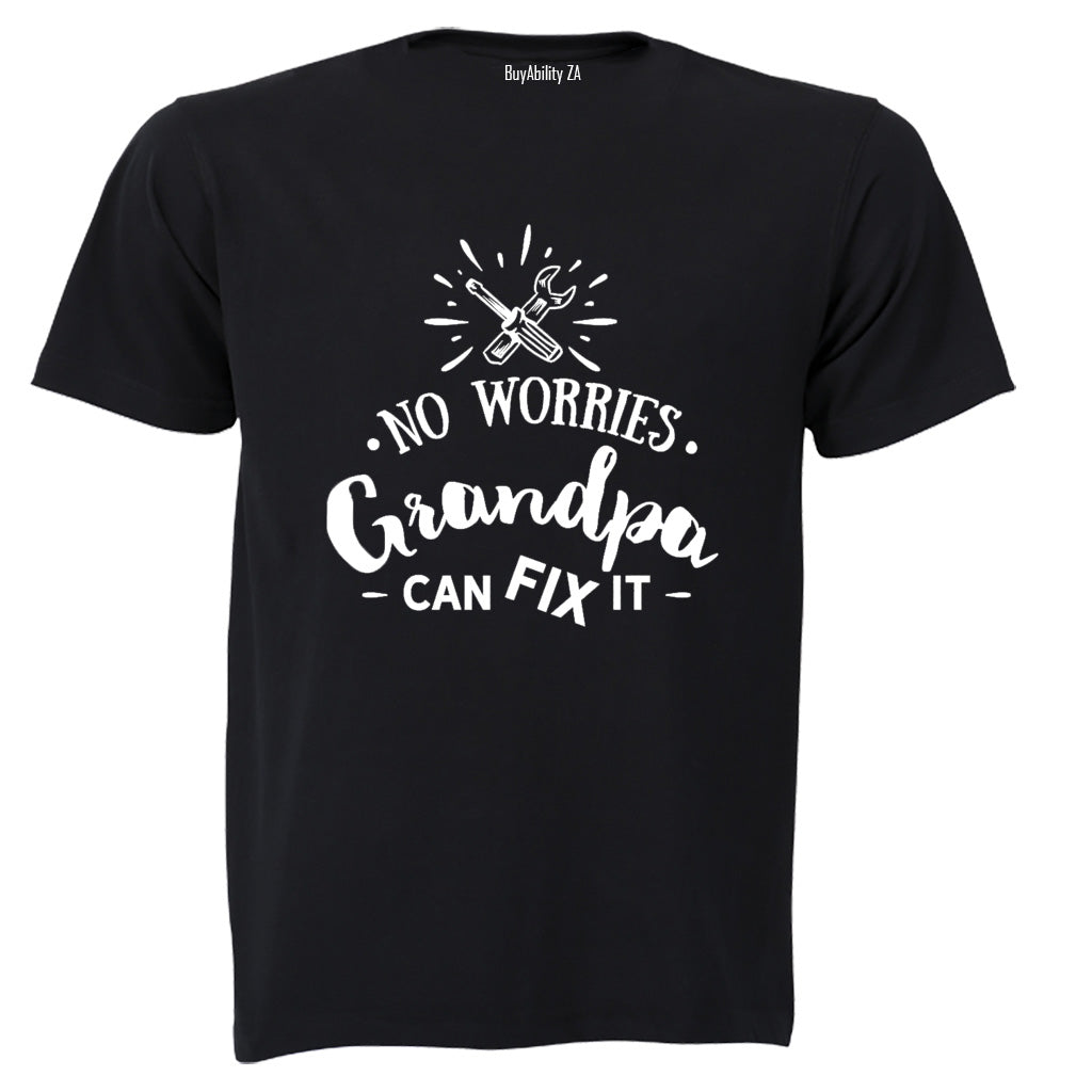 No Worries, Grandpa Can Fix It - Kids T-Shirt