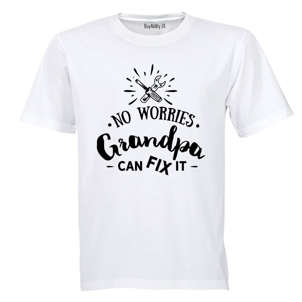 No Worries, Grandpa Can Fix It - Kids T-Shirt