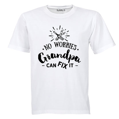 No Worries, Grandpa Can Fix It - Kids T-Shirt