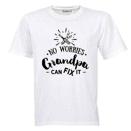No Worries, Grandpa Can Fix It - Kids T-Shirt