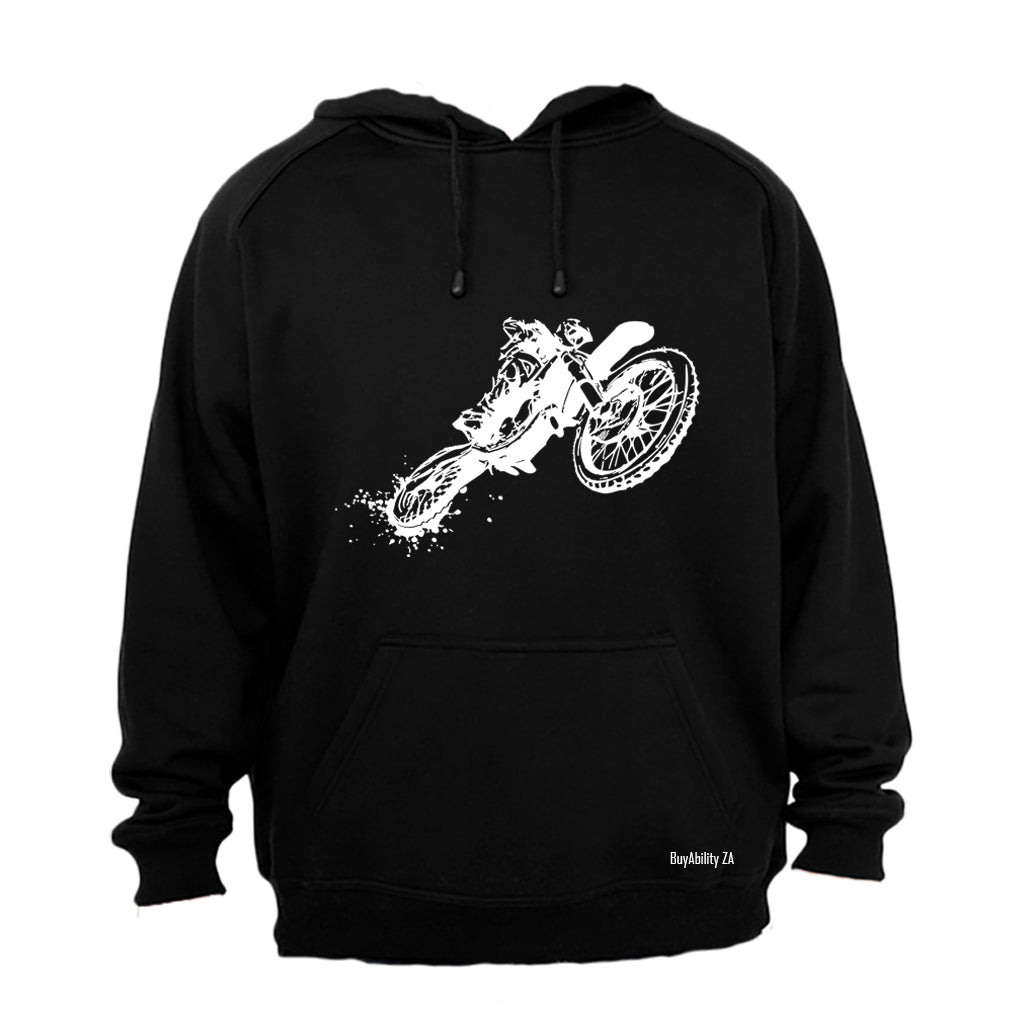 Off Road Biker Sketch - Hoodie