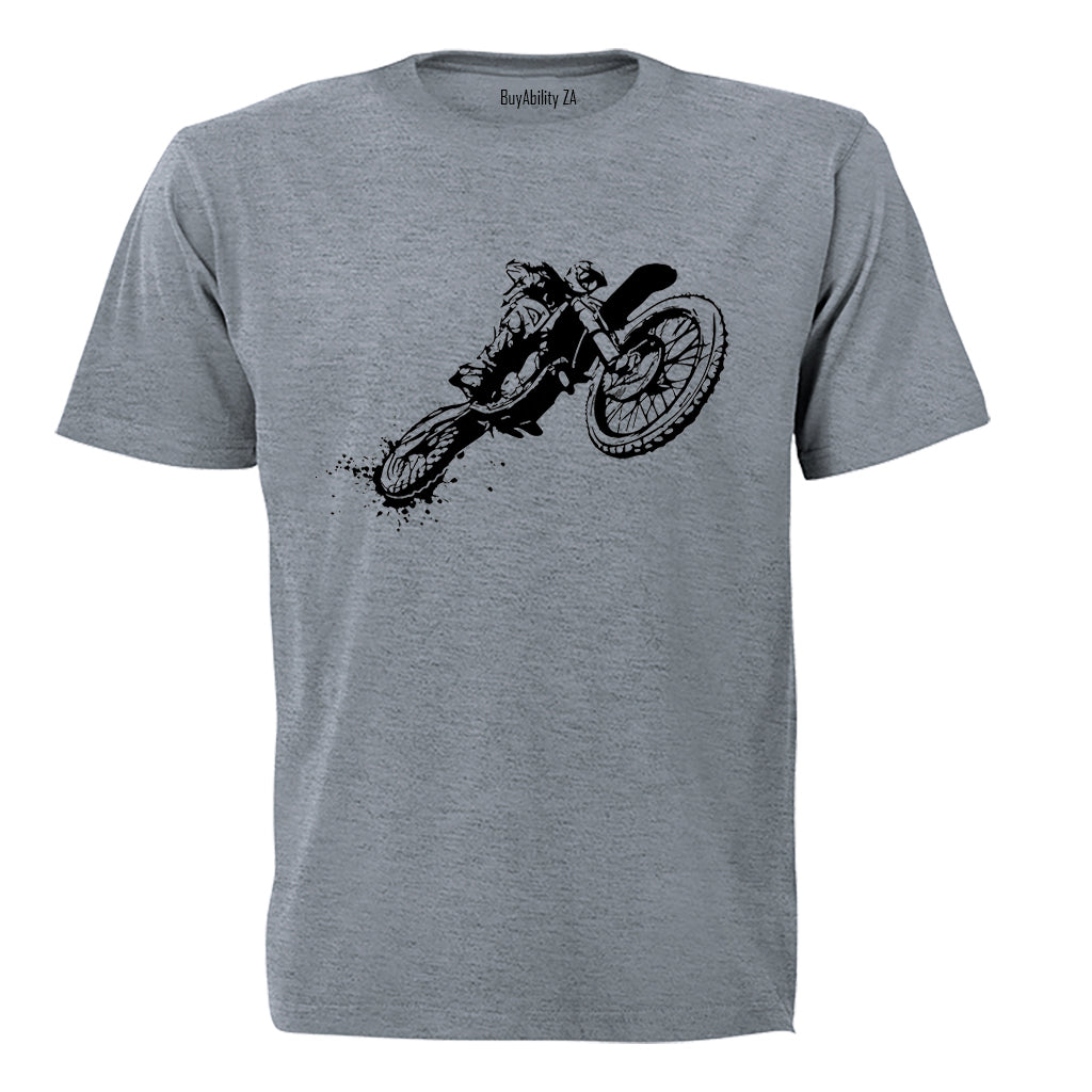 Off Road Biker Sketch - Adults - T-Shirt