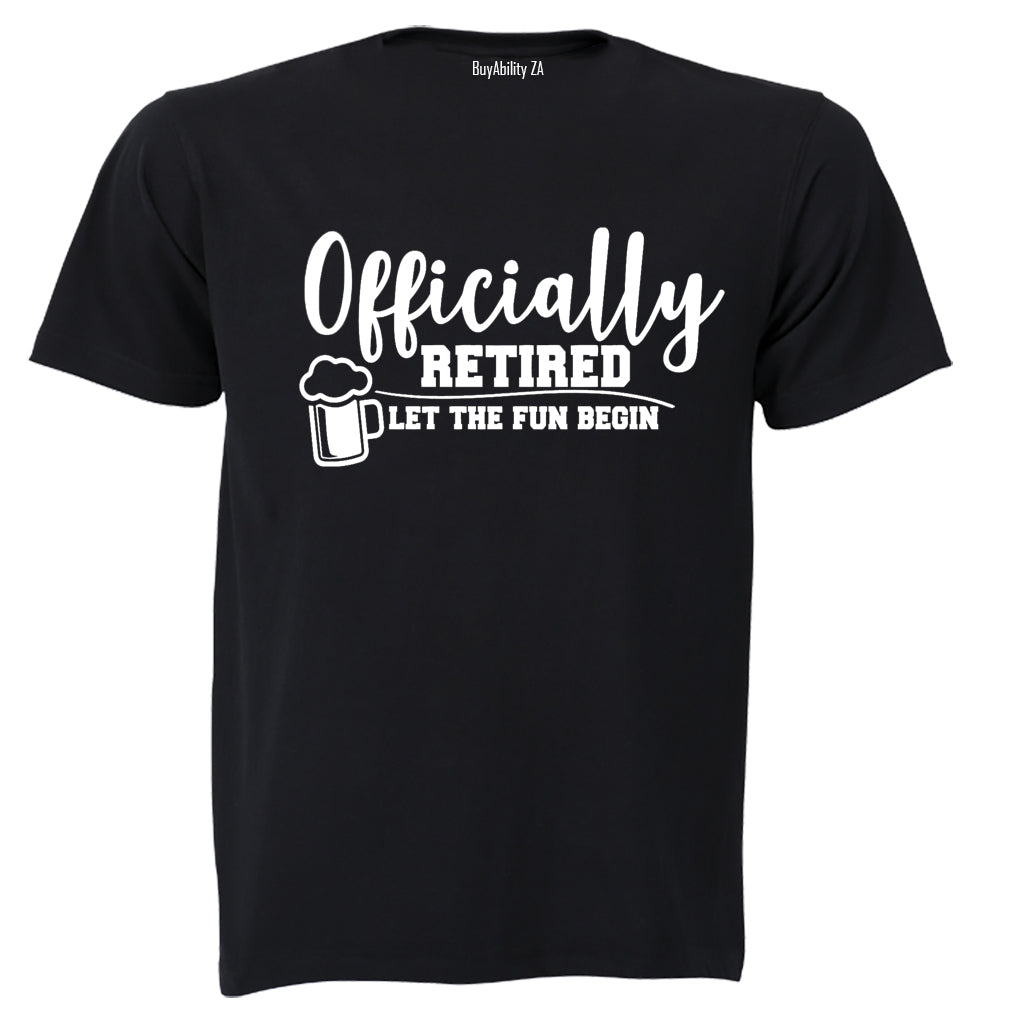 Officially Retired - Adults - T-Shirt - BuyAbility