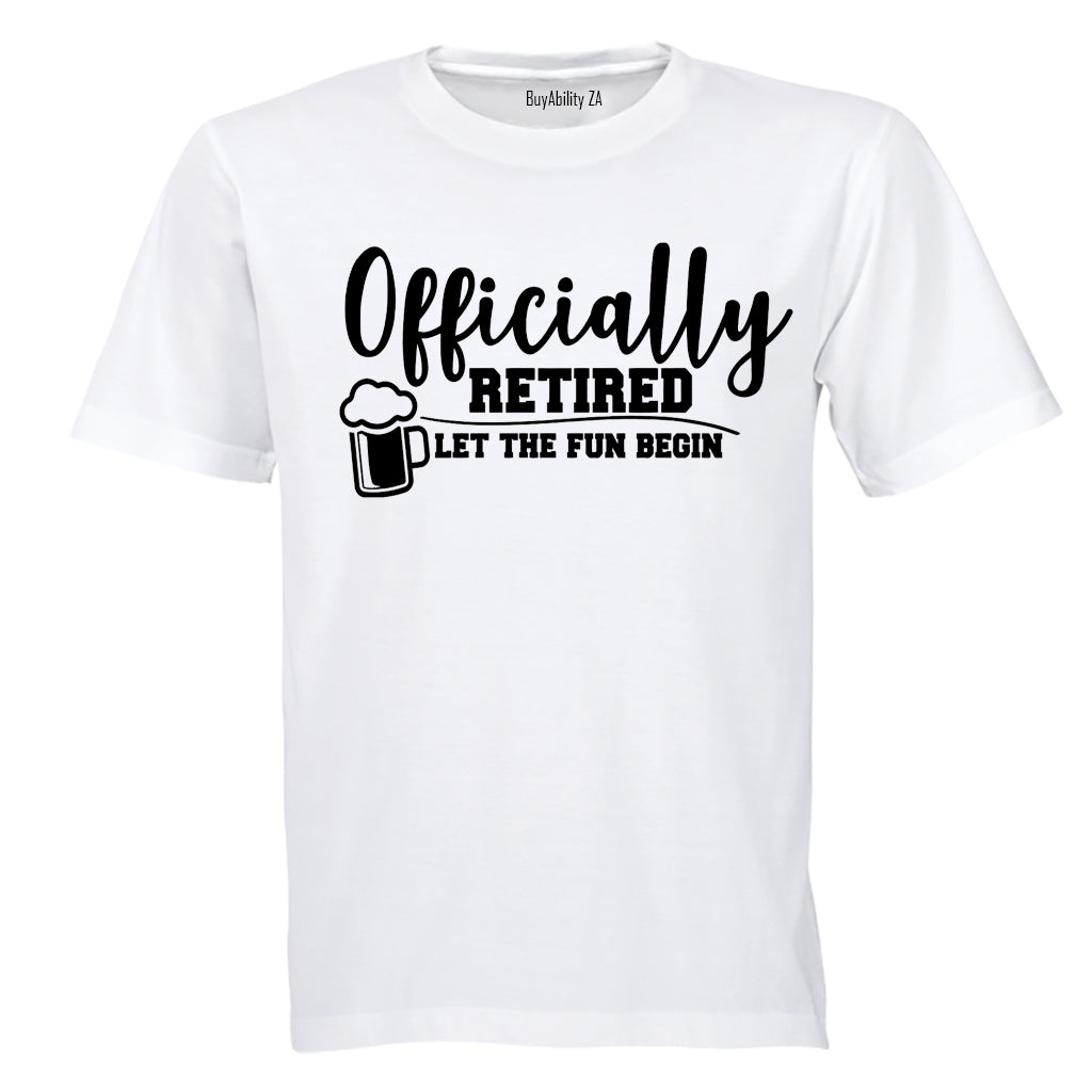 Officially Retired - Adults - T-Shirt - BuyAbility