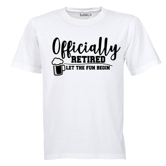 Officially Retired - Adults - T-Shirt - BuyAbility