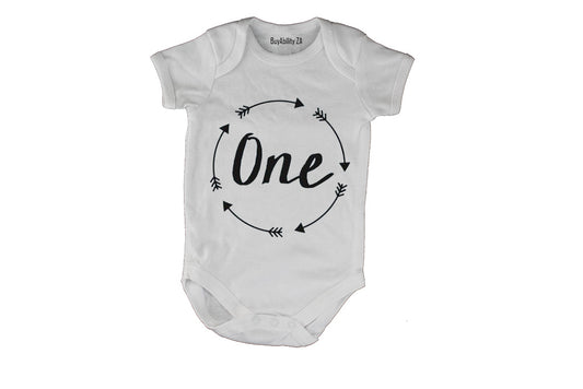 One - Circular Design - Baby Grow