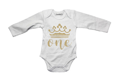 ONE - Glitter Crown - Baby Grow