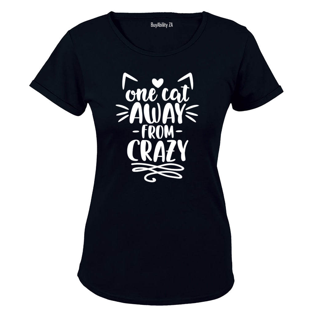 One Cat Away - Ladies - T-Shirt - BuyAbility South Africa