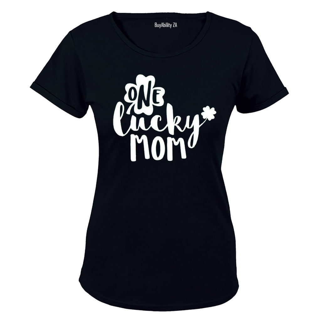 One Lucky Mom - St Patrick's Day - Ladies - T-Shirt - BuyAbility