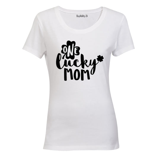 One Lucky Mom - St Patrick's Day - Ladies - T-Shirt - BuyAbility