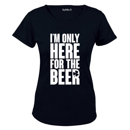 Only Here For Beer - St. Patrick's Day - Ladies - T-Shirt - BuyAbility