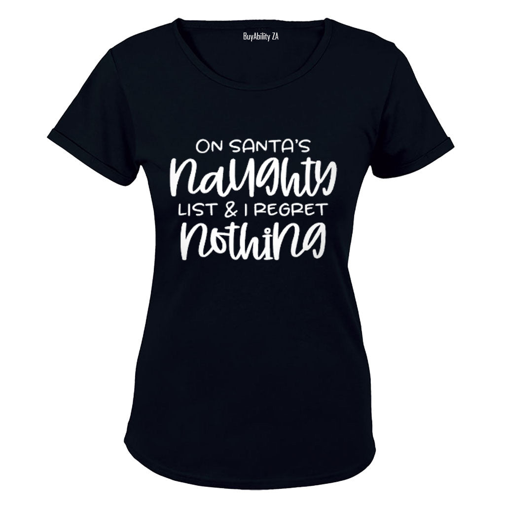 On Santa's Naughty List - Christmas - Ladies - T-Shirt