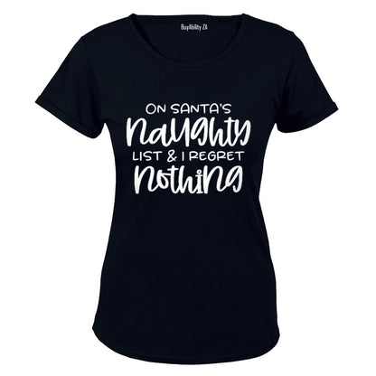 On Santa's Naughty List - Christmas - Ladies - T-Shirt