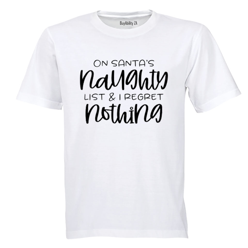 On Santa's Naughty List - Christmas - Kids T-Shirt