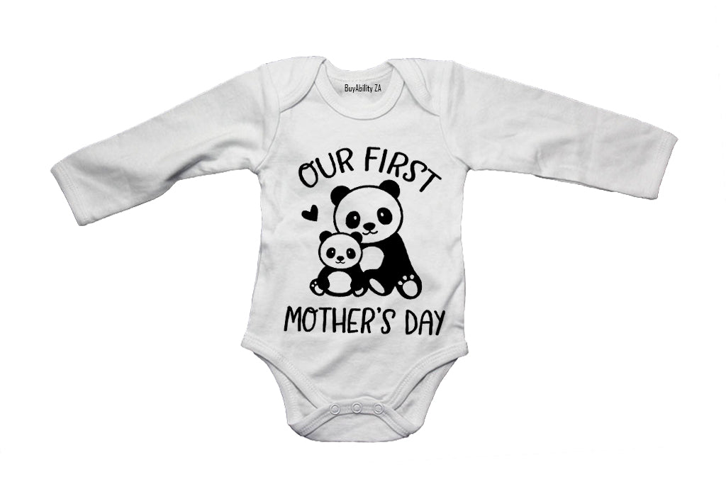 Our First Mother's Day - Panda - Baby Grow - BuyAbility South Africa