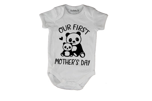 Our First Mother's Day - Panda - Baby Grow - BuyAbility South Africa