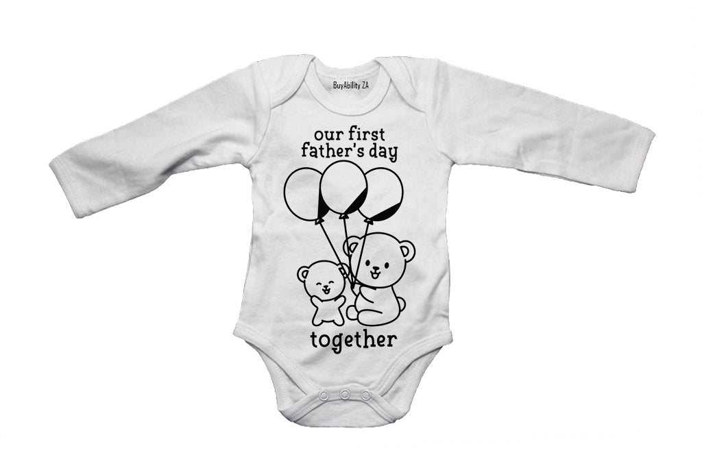 Our First Father's Day - Teddy - Baby Grow - BuyAbility South Africa
