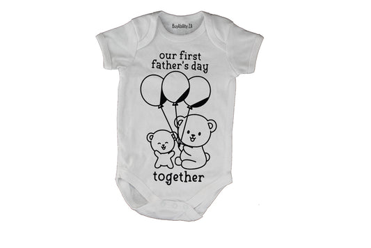 Our First Father's Day - Teddy - Baby Grow - BuyAbility South Africa