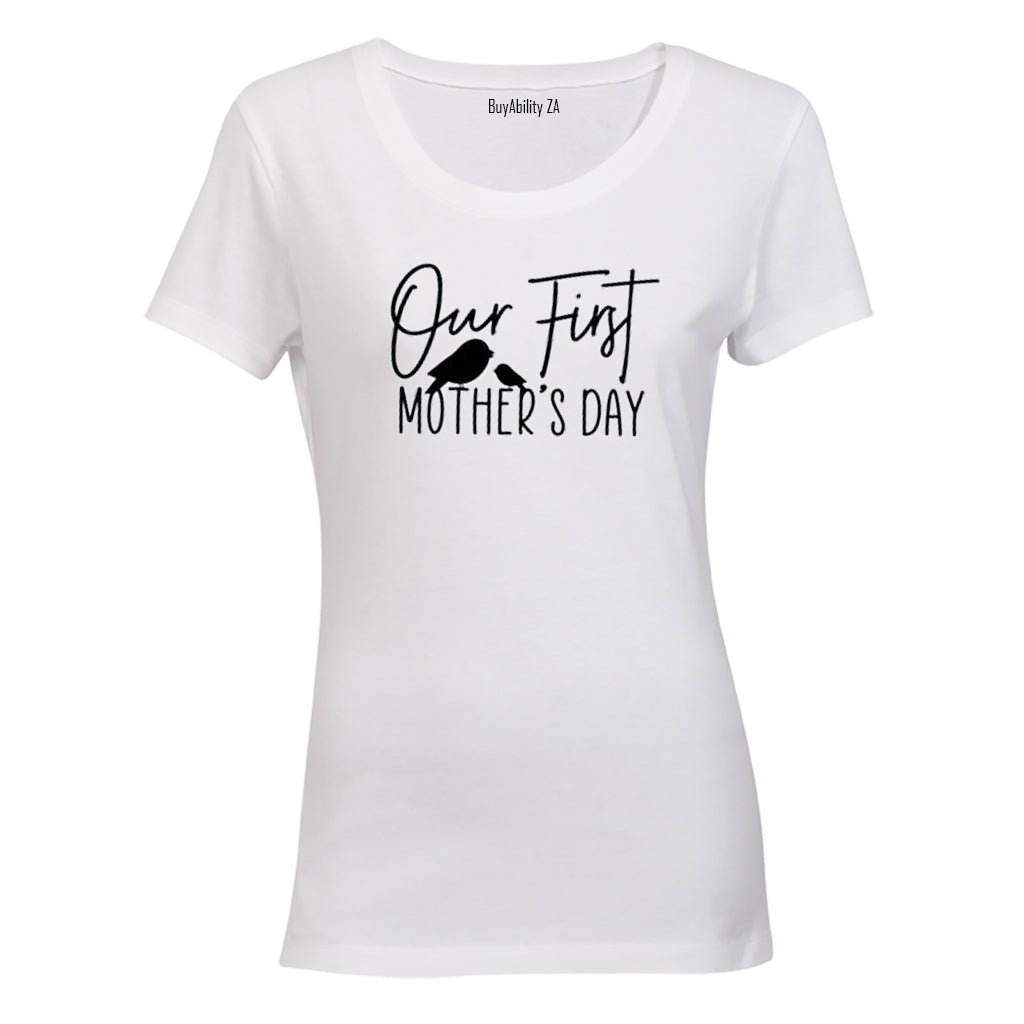 Our First Mother's Day - Birds - Ladies - T-Shirt - BuyAbility South Africa