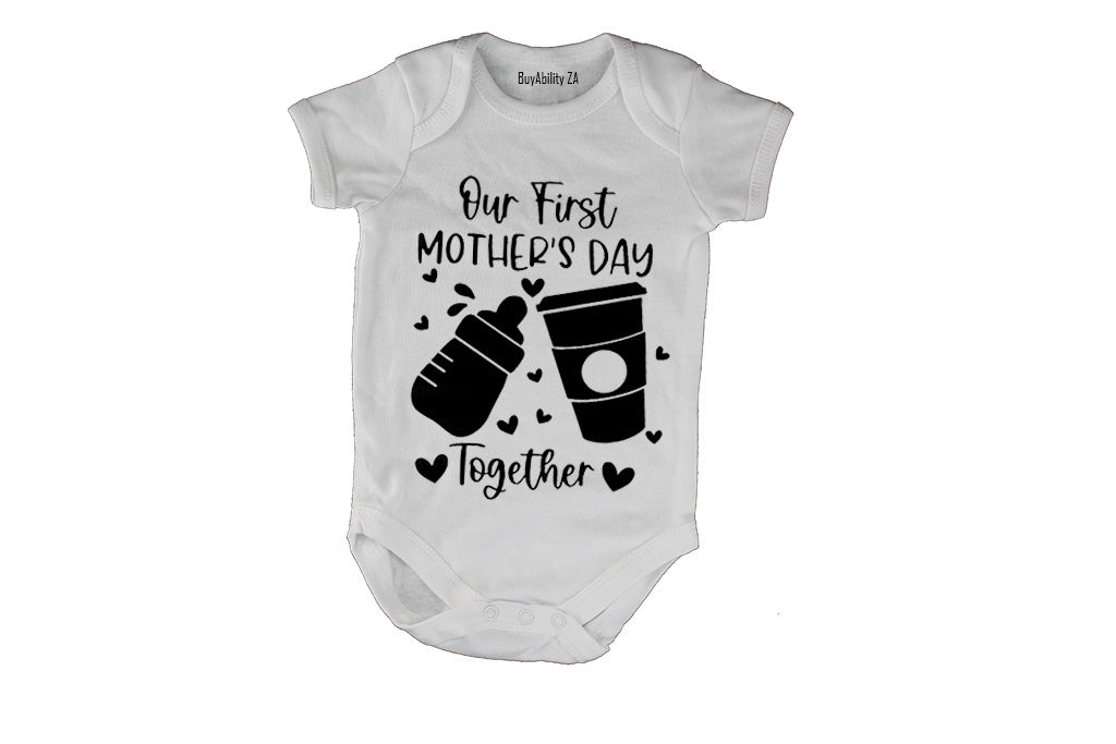 Our First Mother's Day - Coffee & Milk - Baby Grow