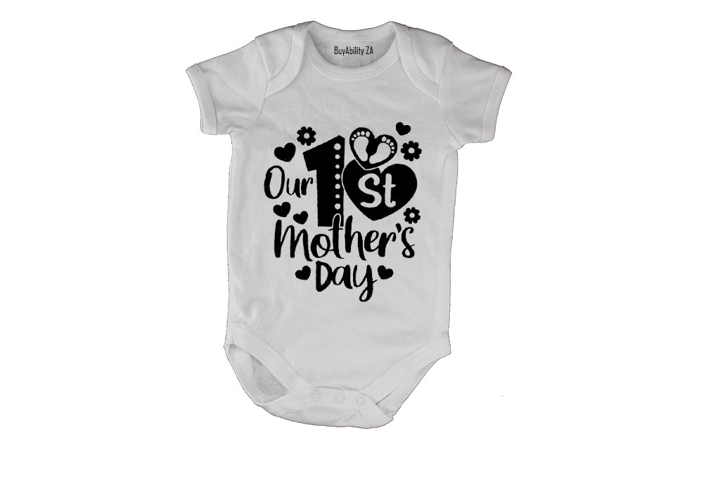 Our First Mother's Day - Bold - Baby Grow
