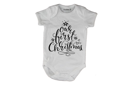 Our First Christmas - Baby Grow