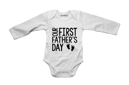 Our First Father's Day - Little Feet - Baby Grow