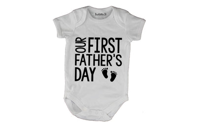 Our First Father's Day - Little Feet - Baby Grow