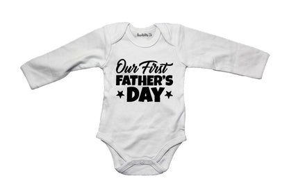 Our First Fathers Day - Stars - Baby Grow