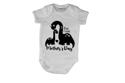 Our First Mothers Day - Dino - Baby Grow