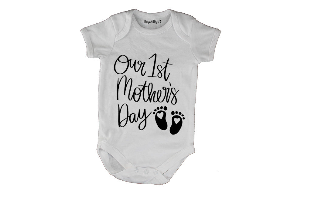 Our 1st Mothers Day - Feet - Baby Grow