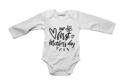 Our First Mothers Day - Flower - Baby Grow