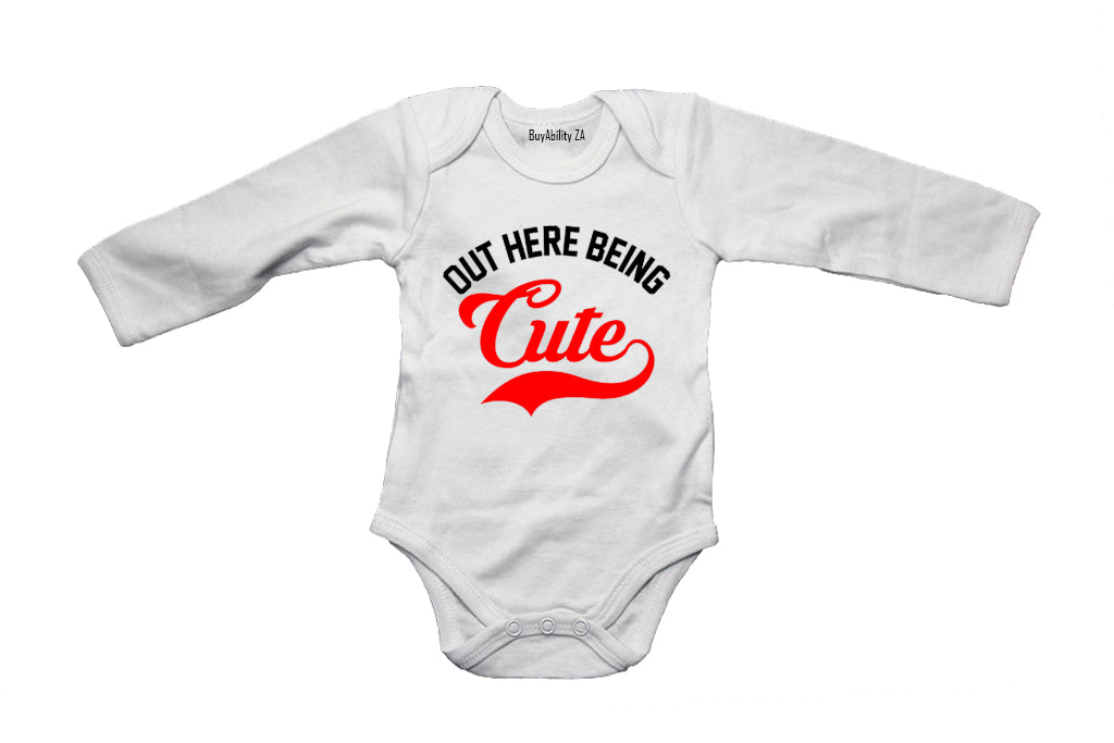 Out Here Being Cute - Baby Grow