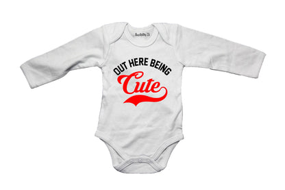 Out Here Being Cute - Baby Grow