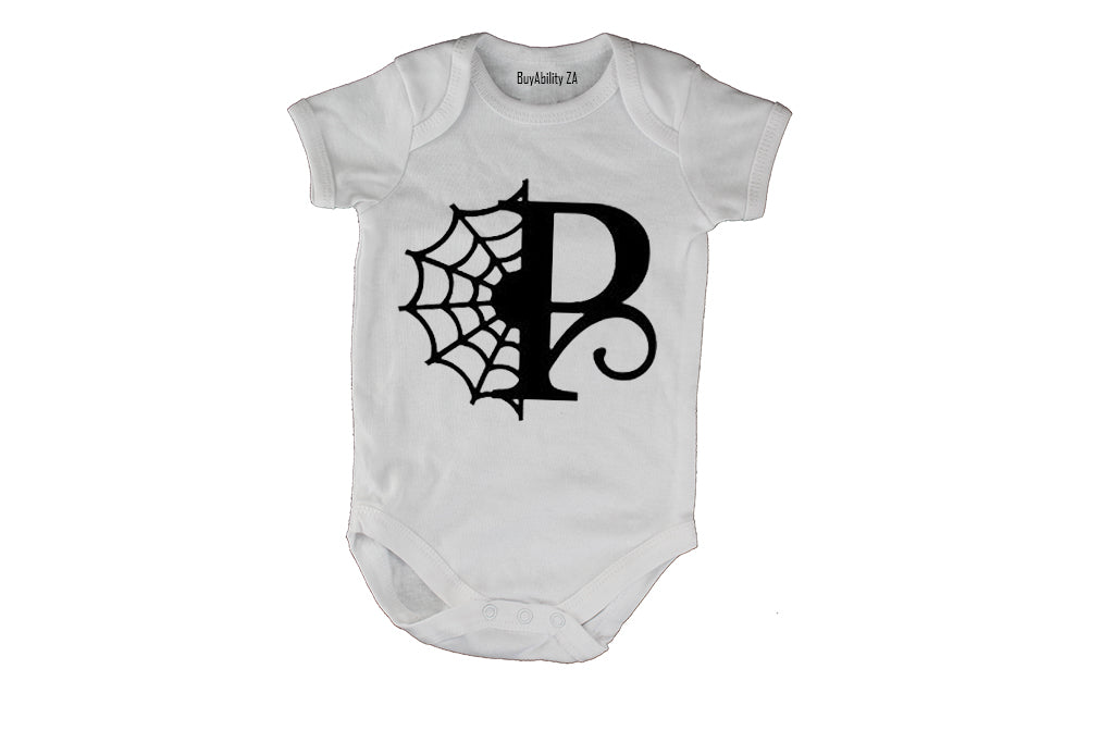 P - Halloween Spiderweb - Baby Grow