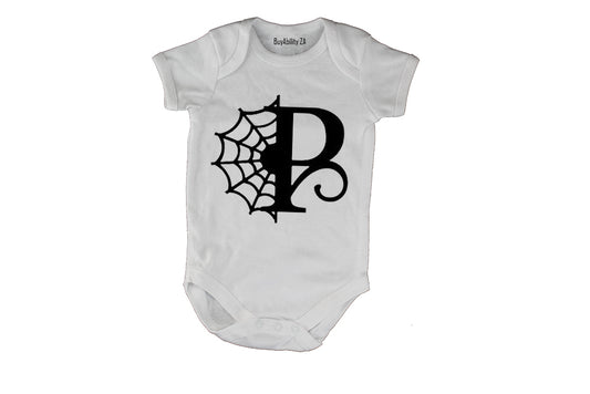 P - Halloween Spiderweb - Baby Grow