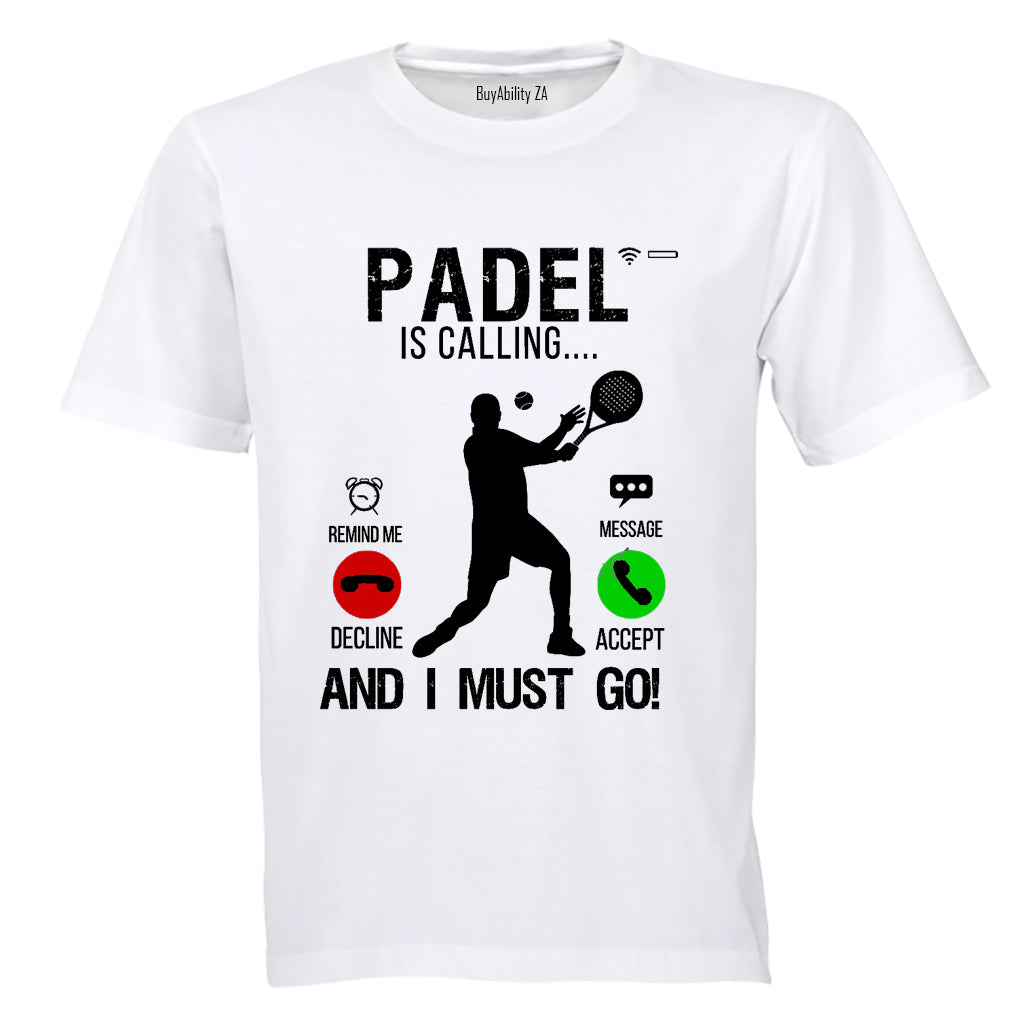 Padel is Calling - Adults - T-Shirt - BuyAbility South Africa