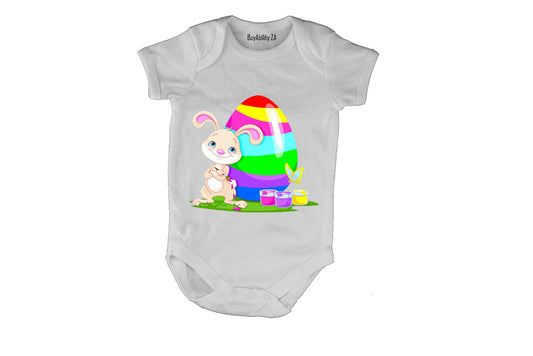 Painter Easter Bunny - Baby Grow